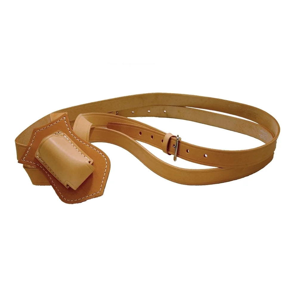 Double-Strap Leather Flagpole Carrying Belts