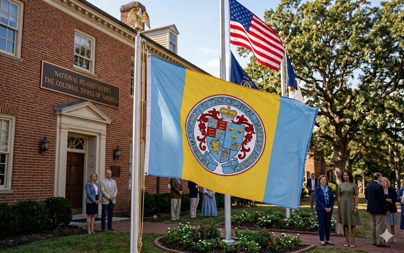 Colonial Dames Of The American Revolution 3x5 Outdoor Flag