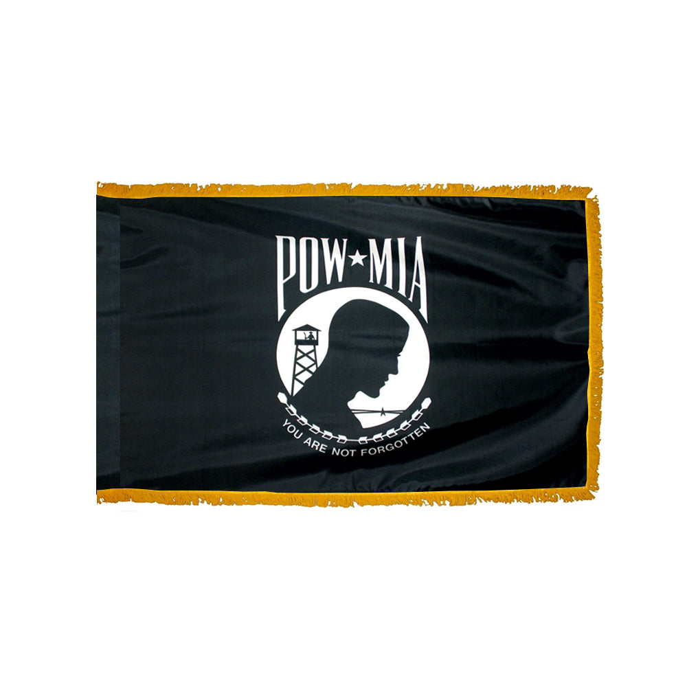 POW/MIA Flag - Double-Sided with Polesleeve & Fringe