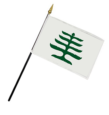 4x6 in. Pine Tree Stick Flag