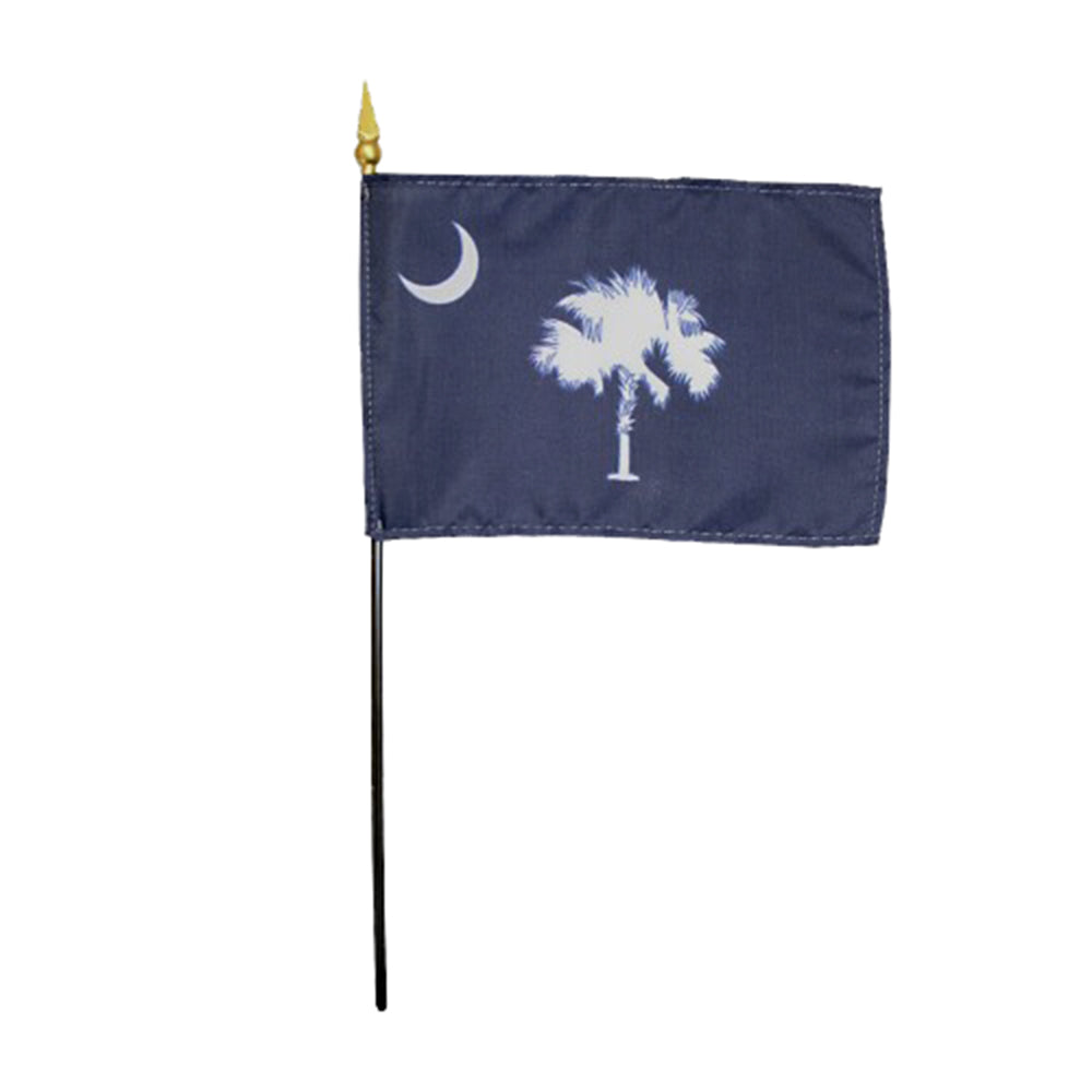 4x6 in. South Carolina Stick Flag