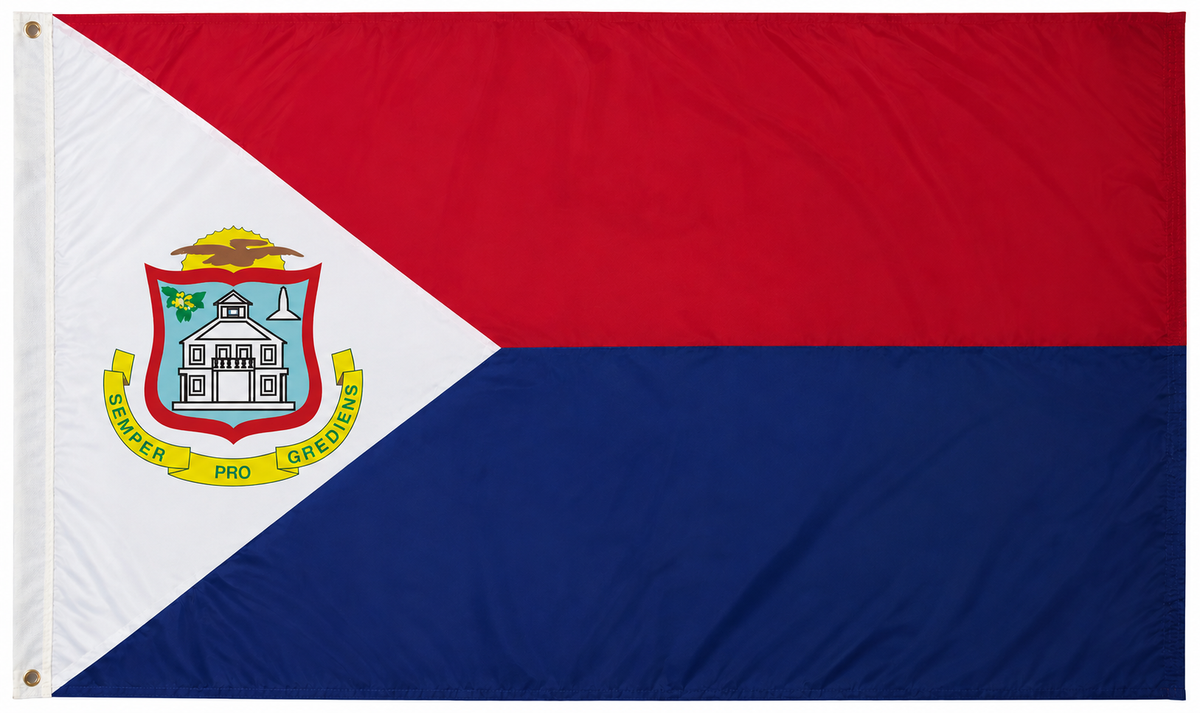 12x18 in. Saint Maarten Nautical Flag