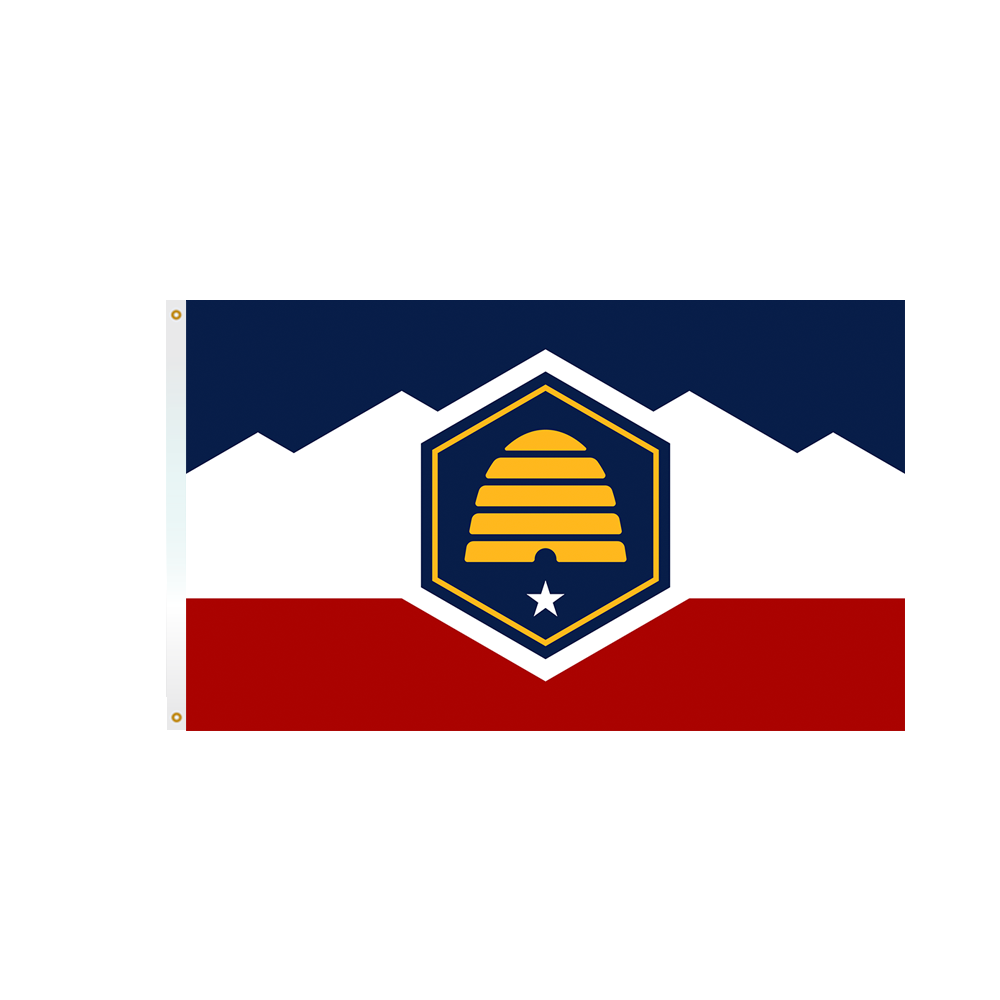 12x18 in. Utah Nautical Flag
