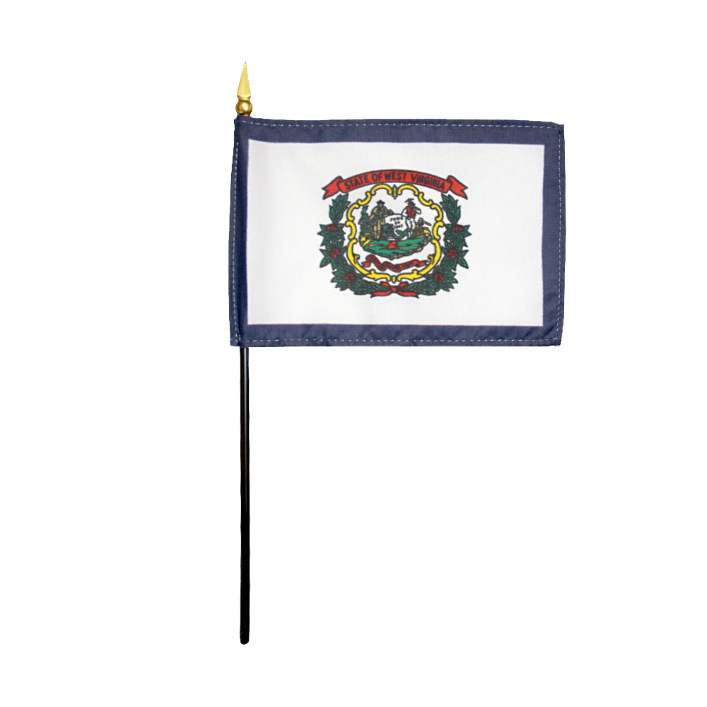 4x6 in. West Virginia Stick Flag