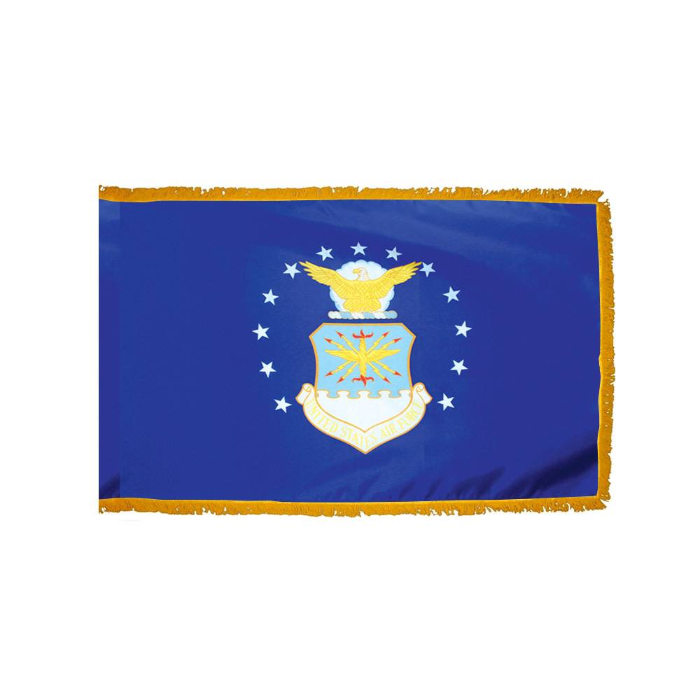 Air Force Flag with Polesleeve & Fringe