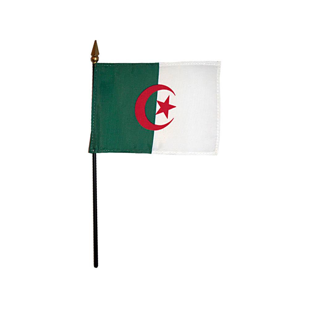 4x6 in. Algeria Stick Flag