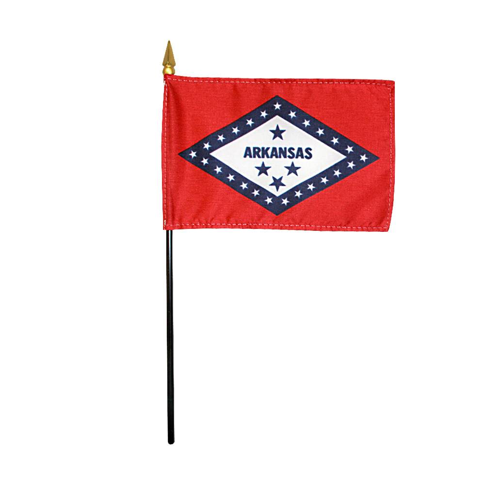 4x6 in. Arkansas Stick Flag