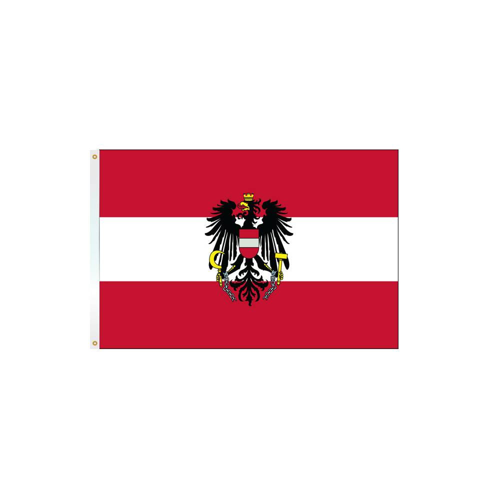 Austria Flag with Eagle