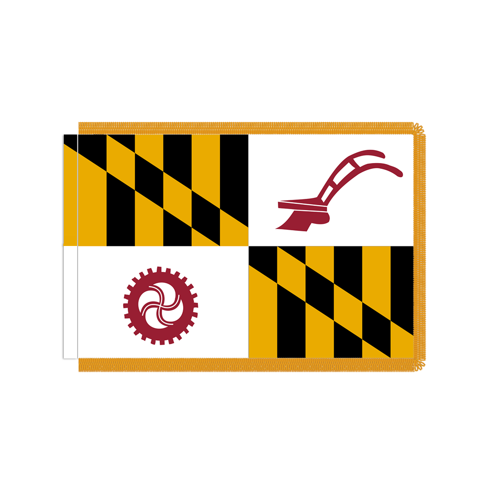 Baltimore County, MD Flag with Polesleeve & Fringe