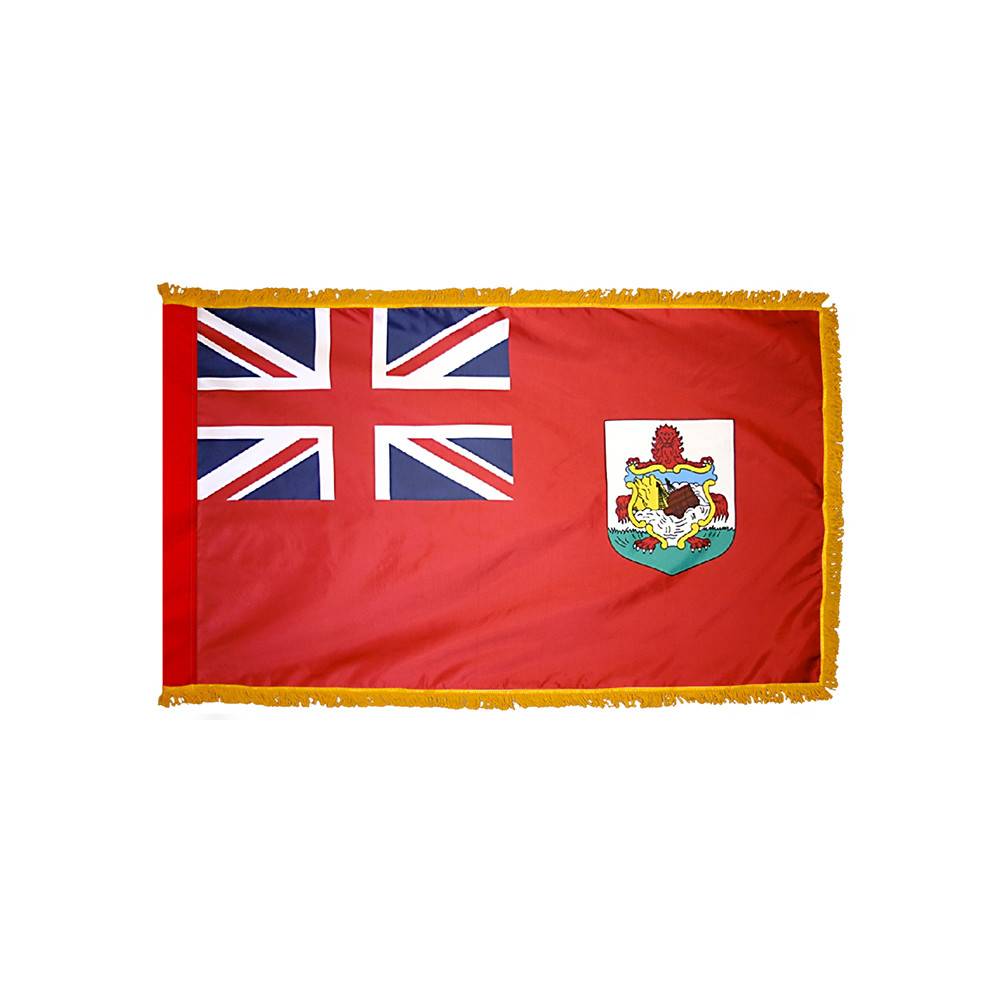 Bermuda Flag with Polesleeve & Fringe