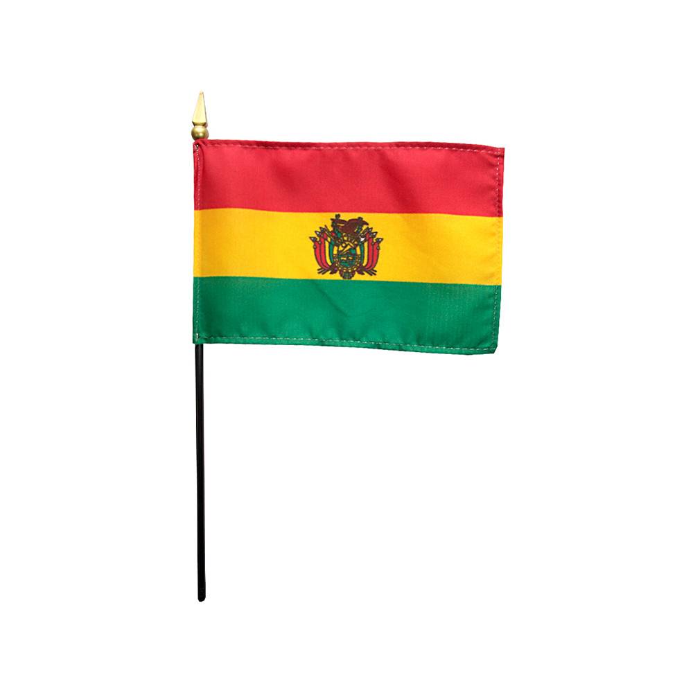 4x6 in. Bolivia Stick Flag