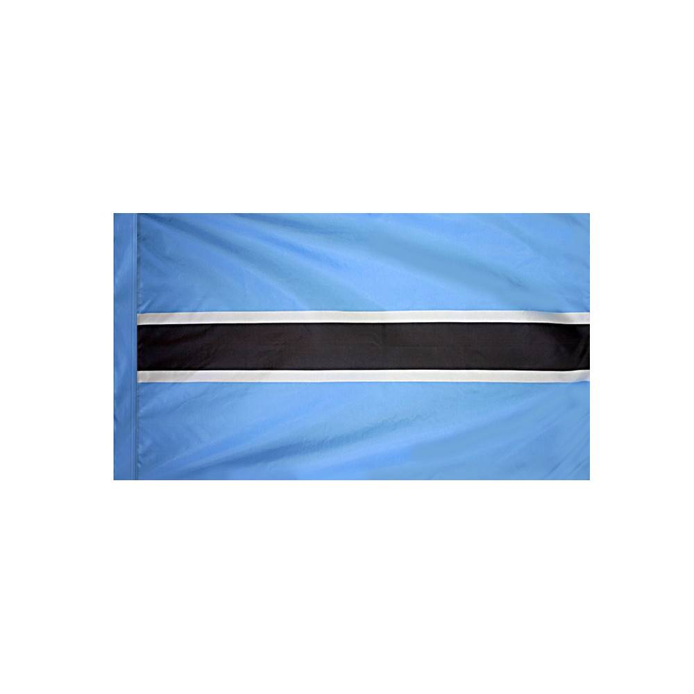 Botswana Flag with Polesleeve