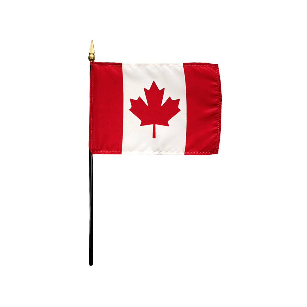4x6 in. Canada Stick Flag