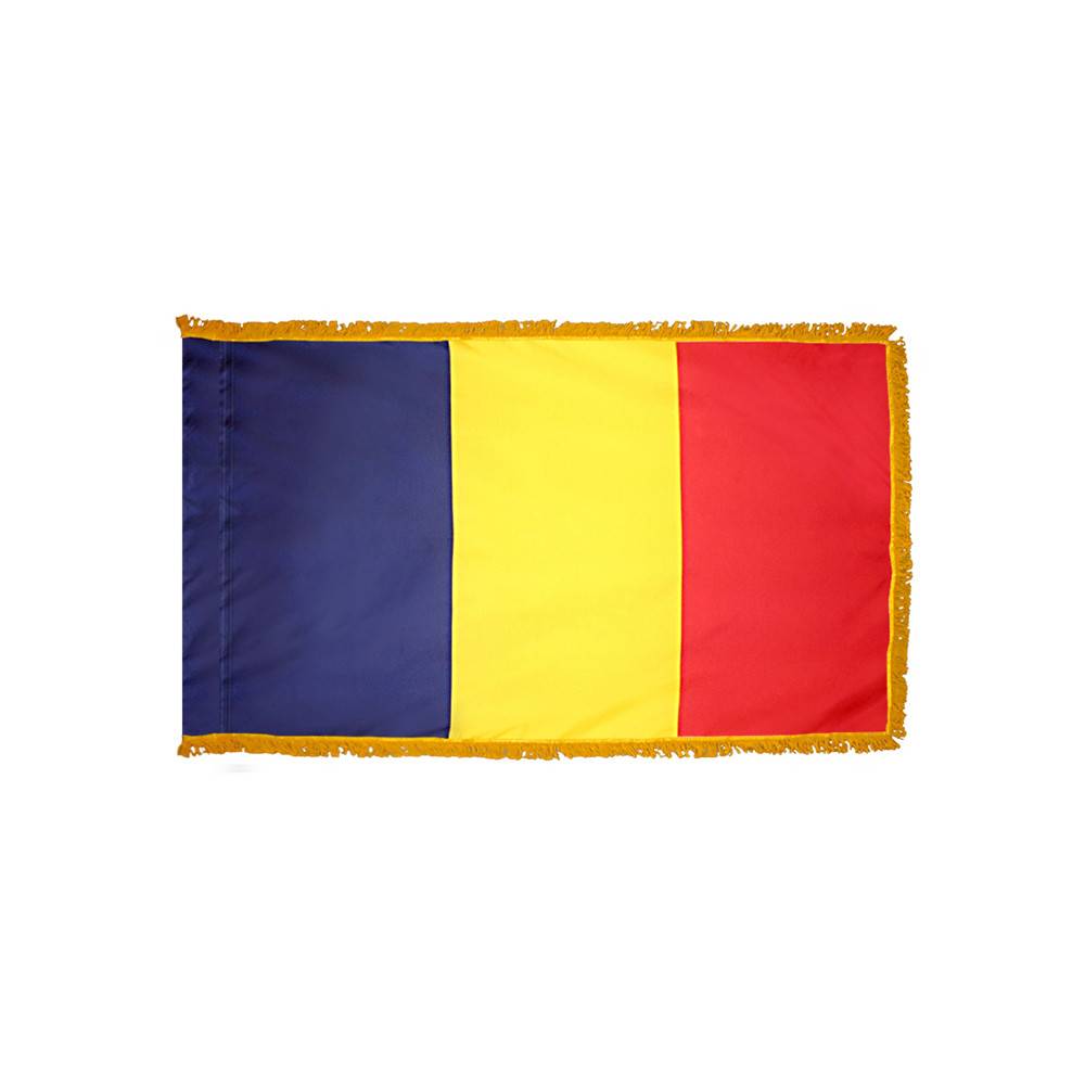 Chad Flag with Polesleeve & Fringe