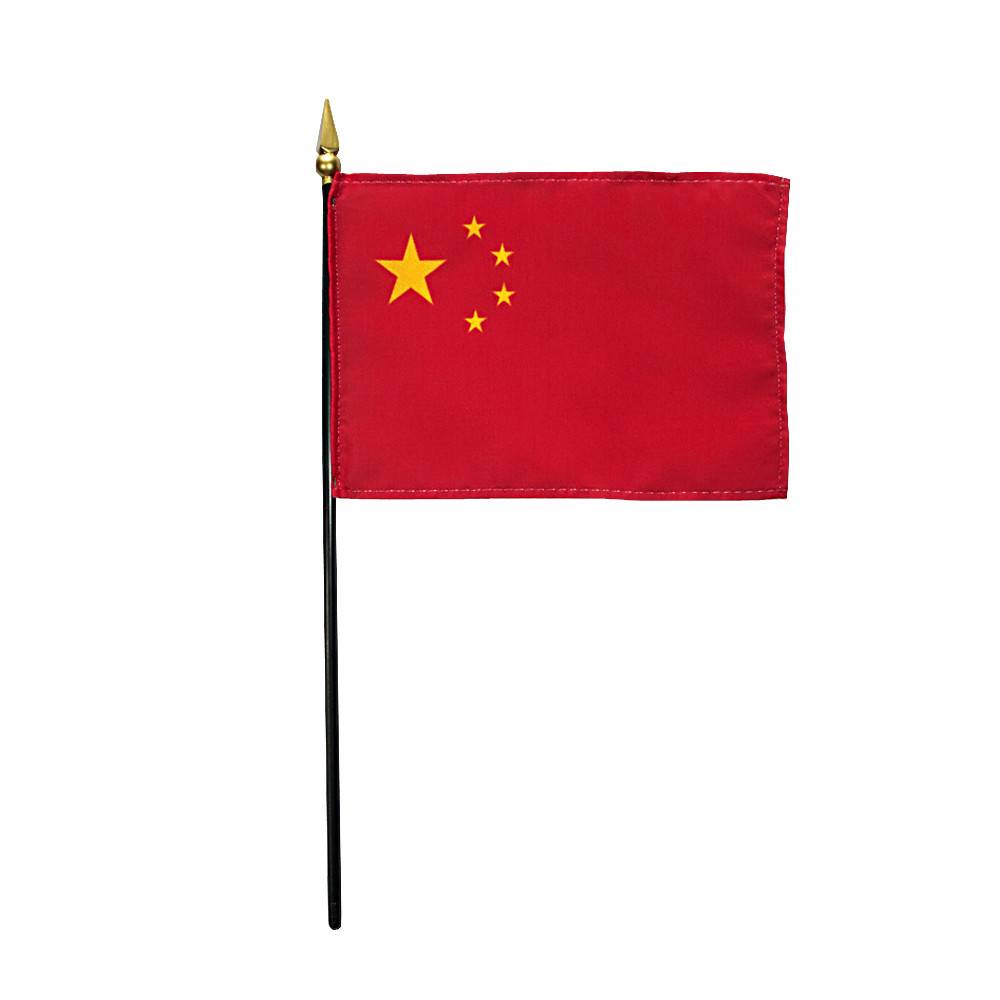4x6 in. China Stick Flag