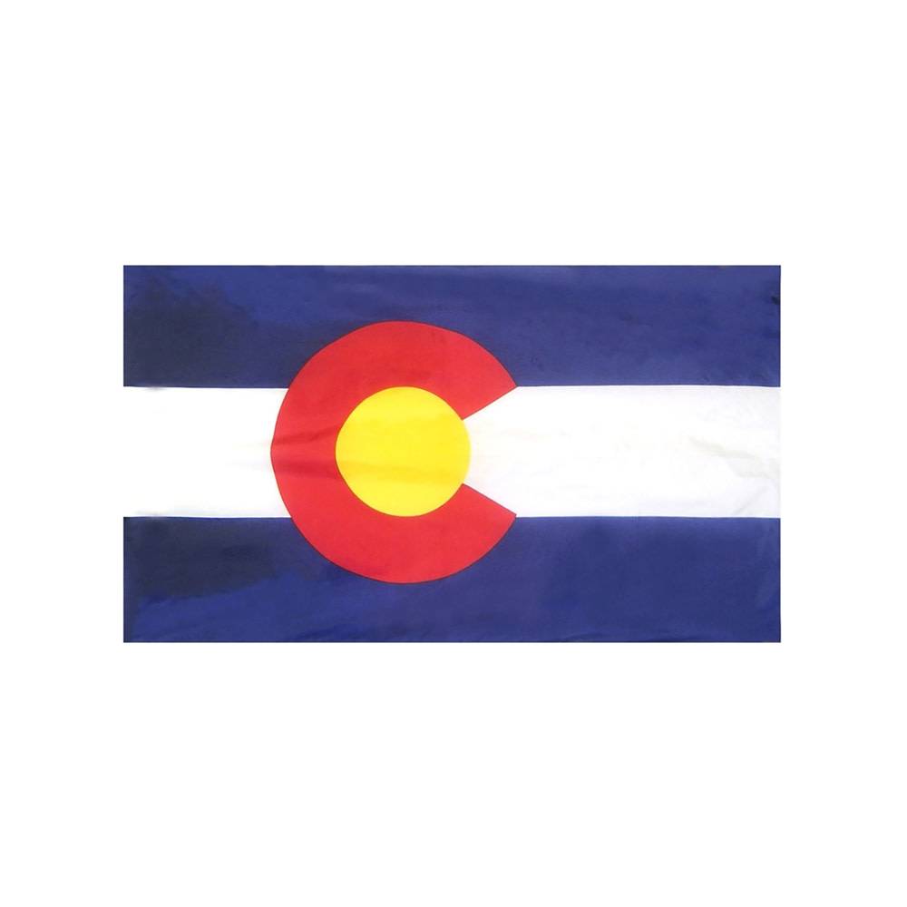 Colorado Flag with Polesleeve