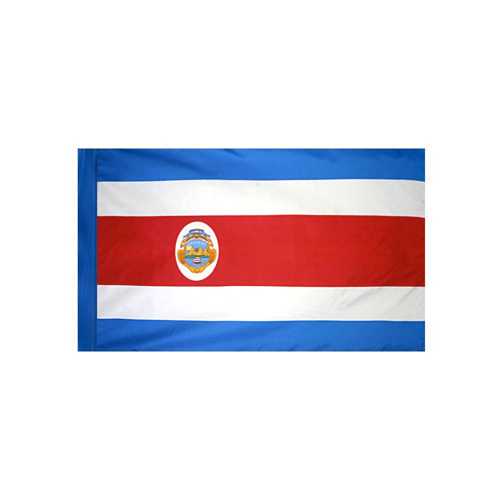 Costa Rica Flag with Polesleeve