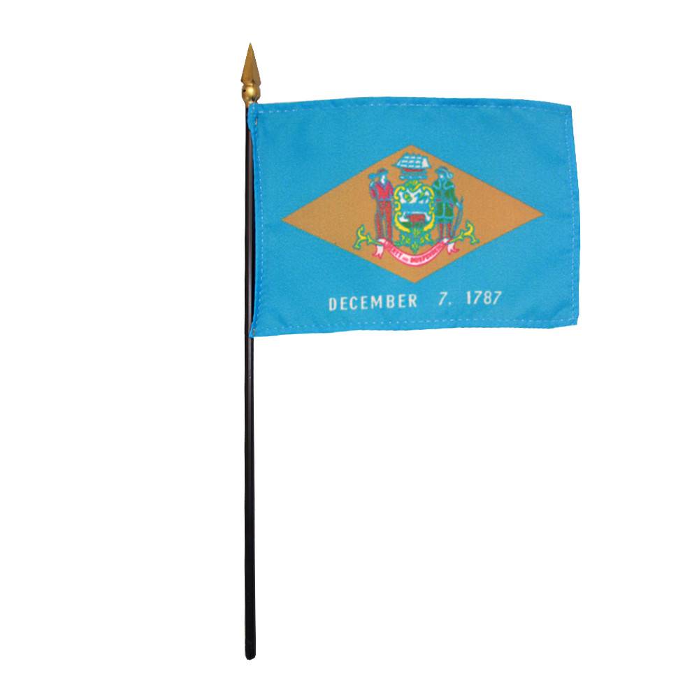4x6 in. Delaware Stick Flag