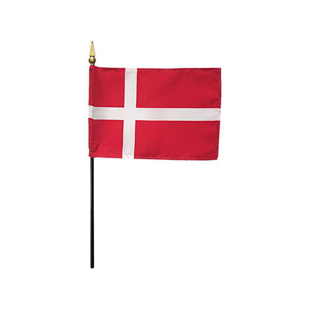 4x6 in. Denmark Stick Flag