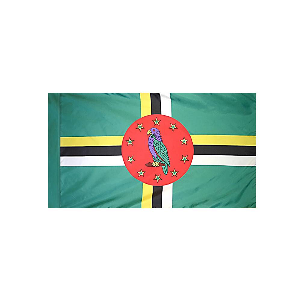 Dominica Flag with Polesleeve