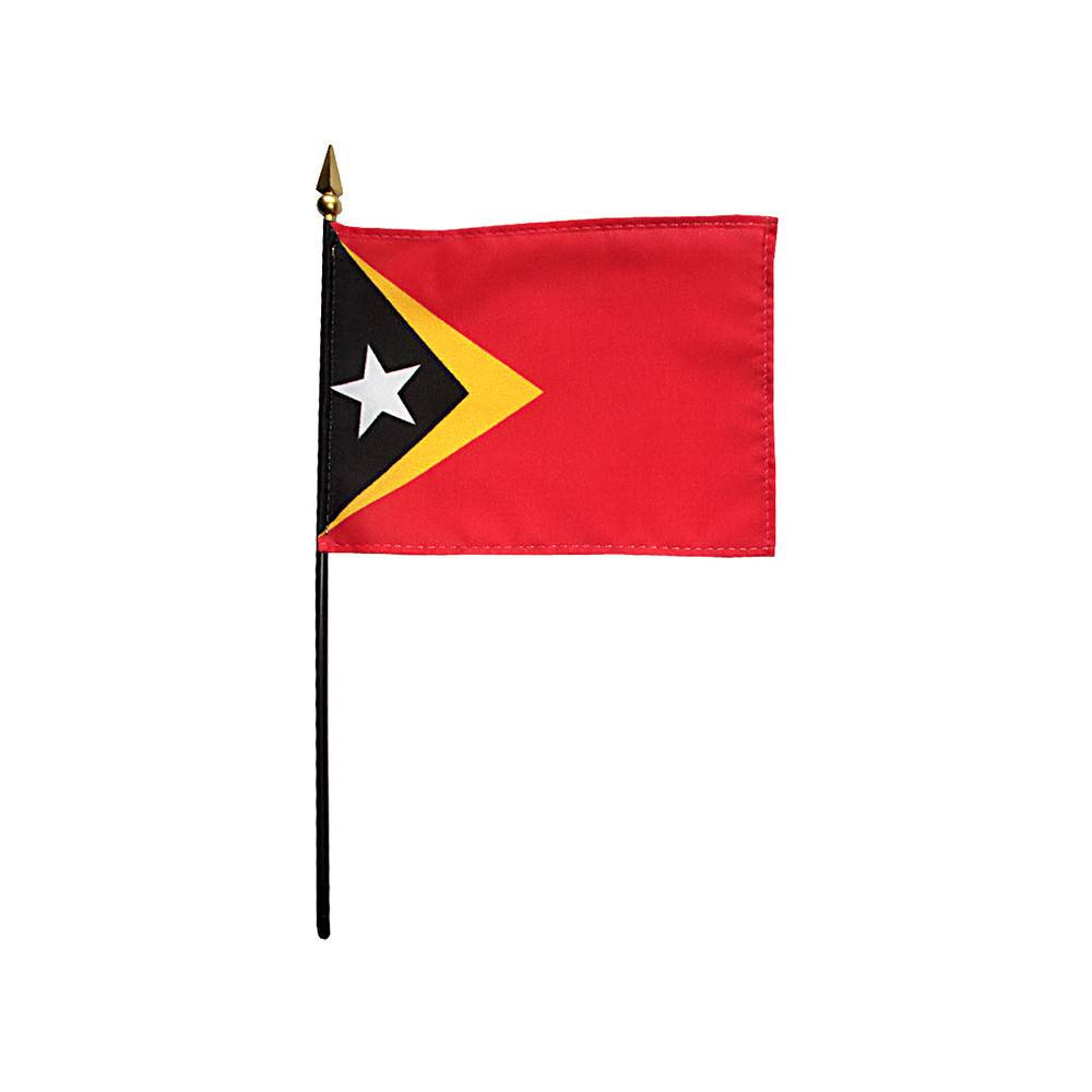 4x6 in. East Timor Stick Flag