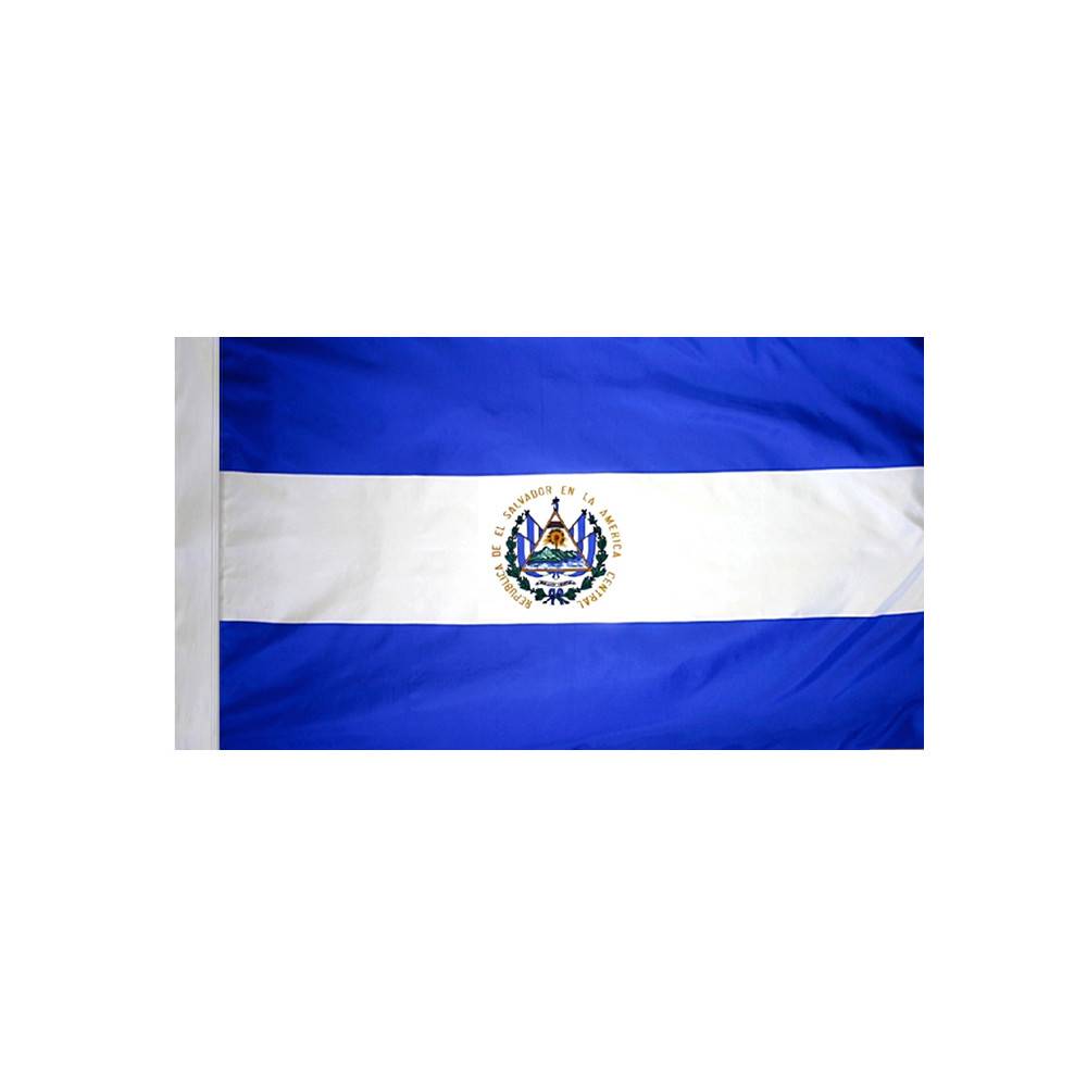 El Salvador Flag with Polesleeve