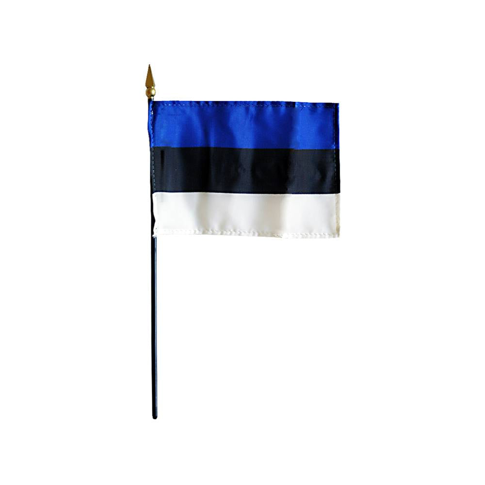 4x6 in. Estonia Stick Flag