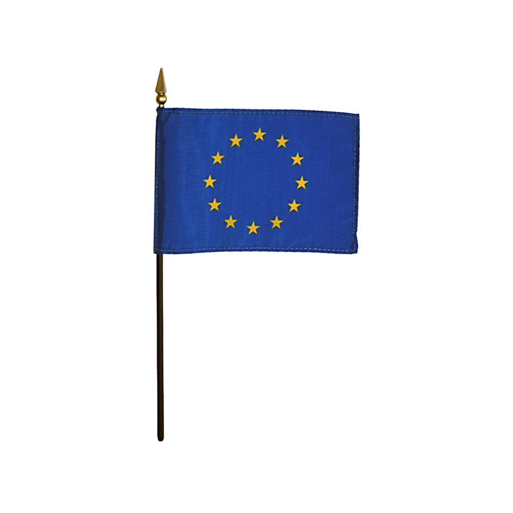 4x6 in. European Union Stick Flag
