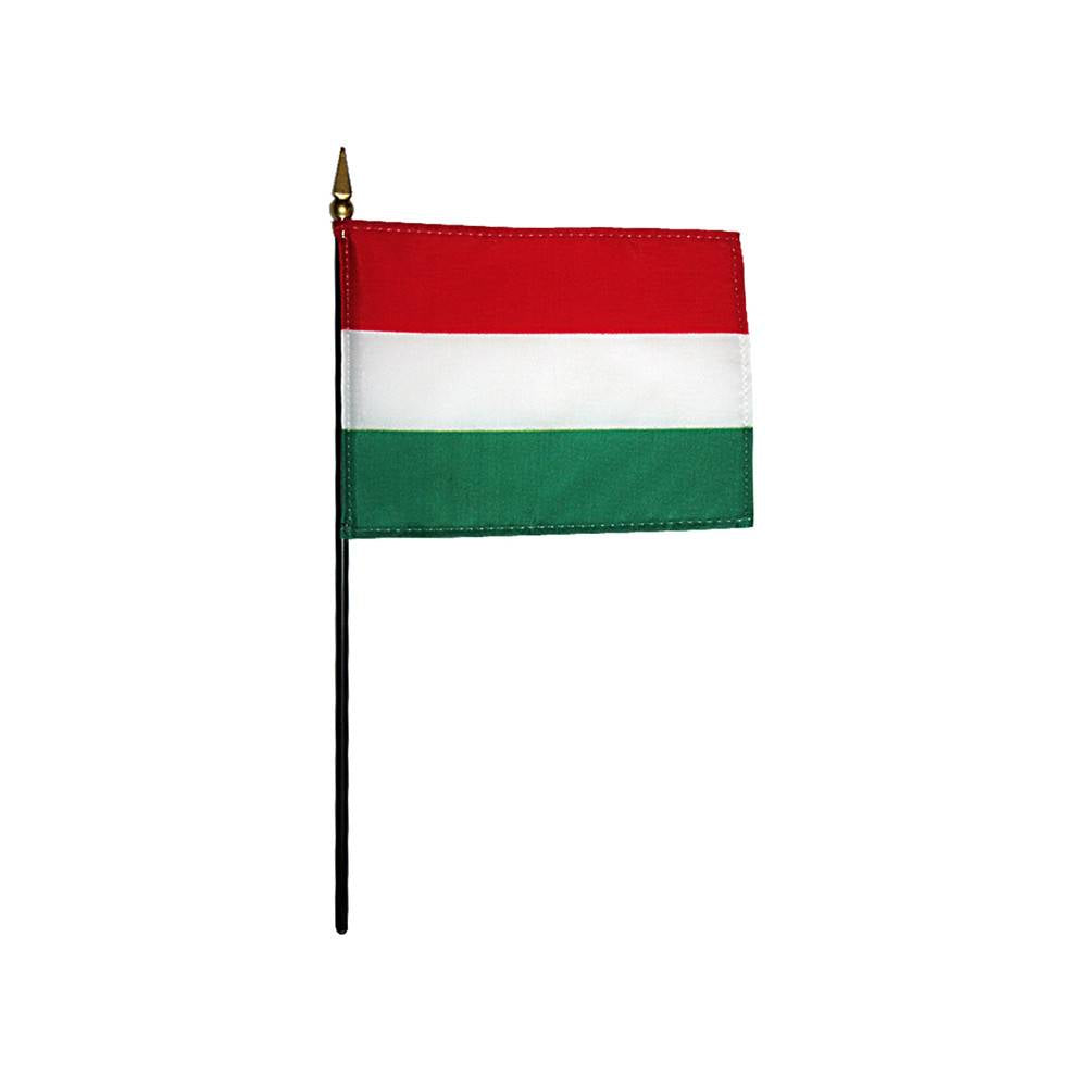 4x6 in. Hungary Stick Flag