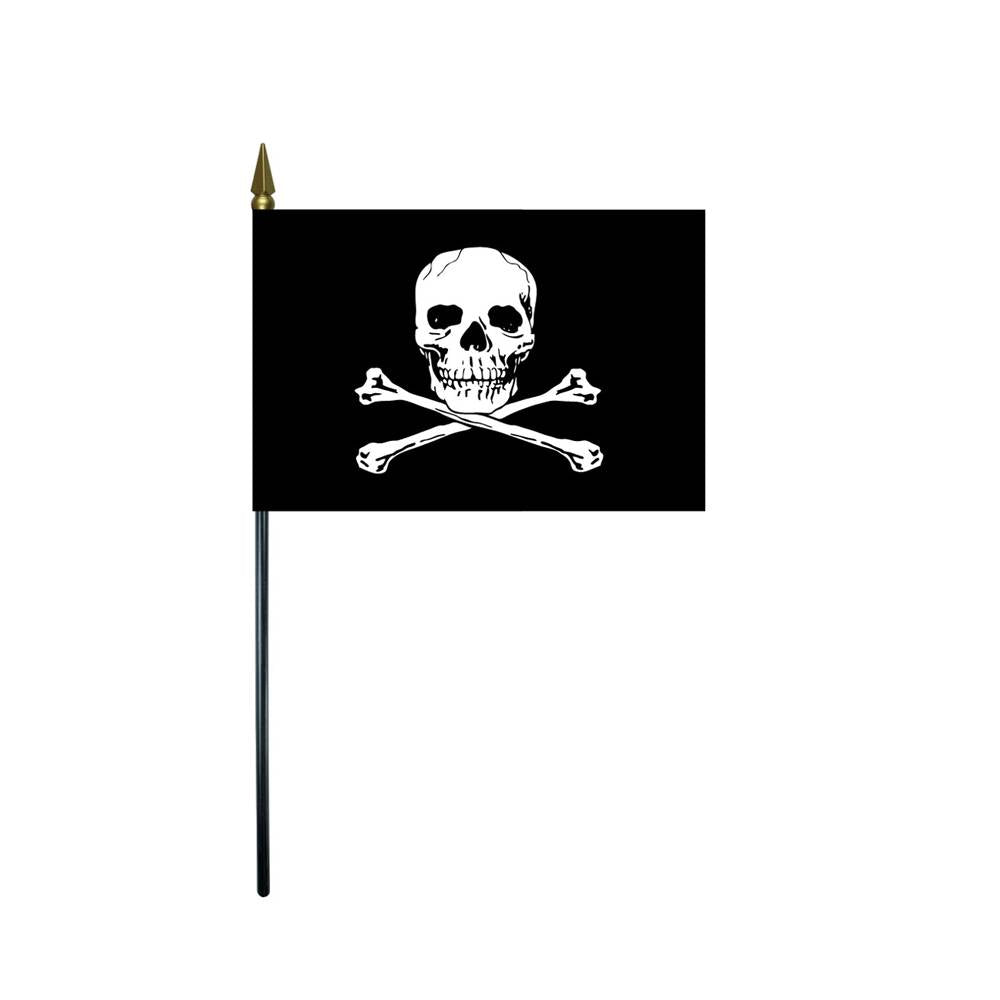 4x6 in. Jolly Roger Stick Flag