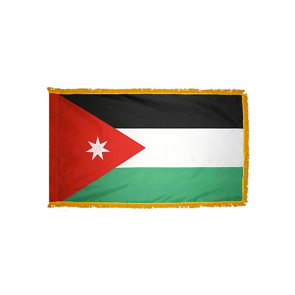 Jordan Flag with Polesleeve & Fringe