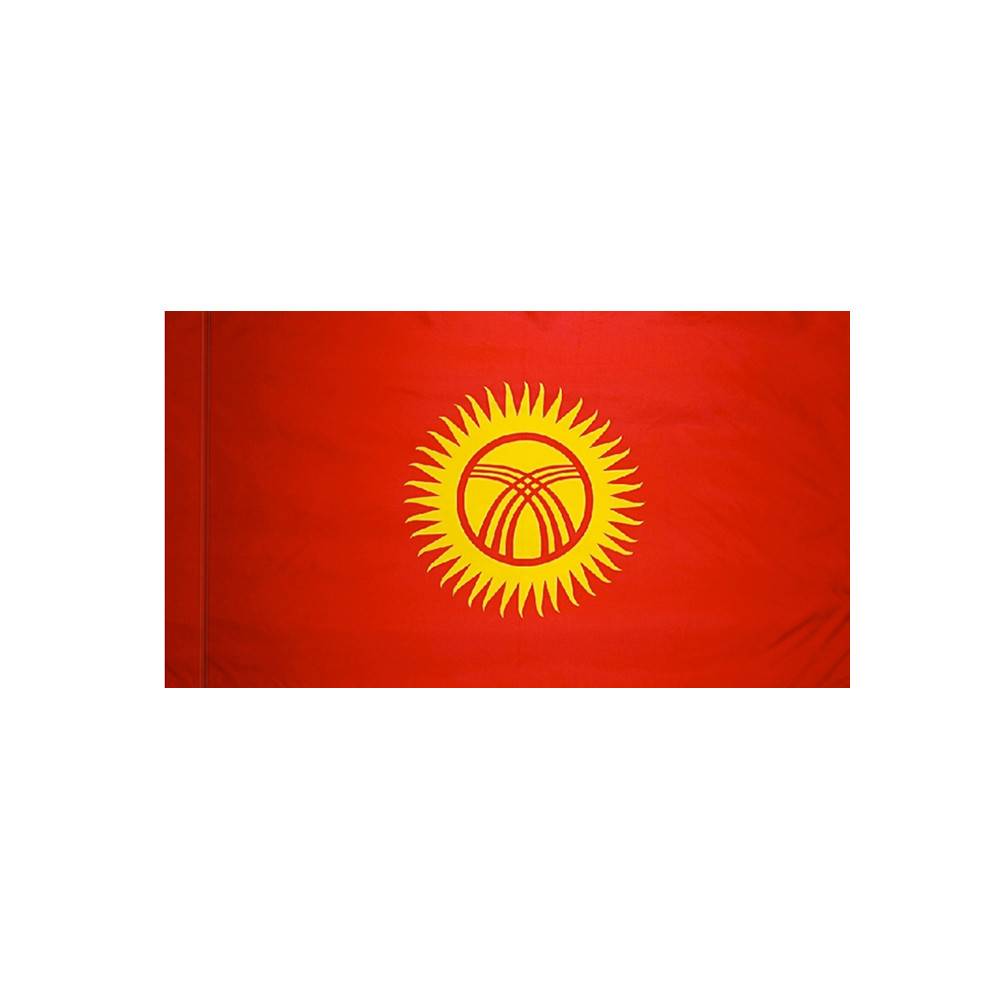 Kyrgyzstan Flag with Polesleeve