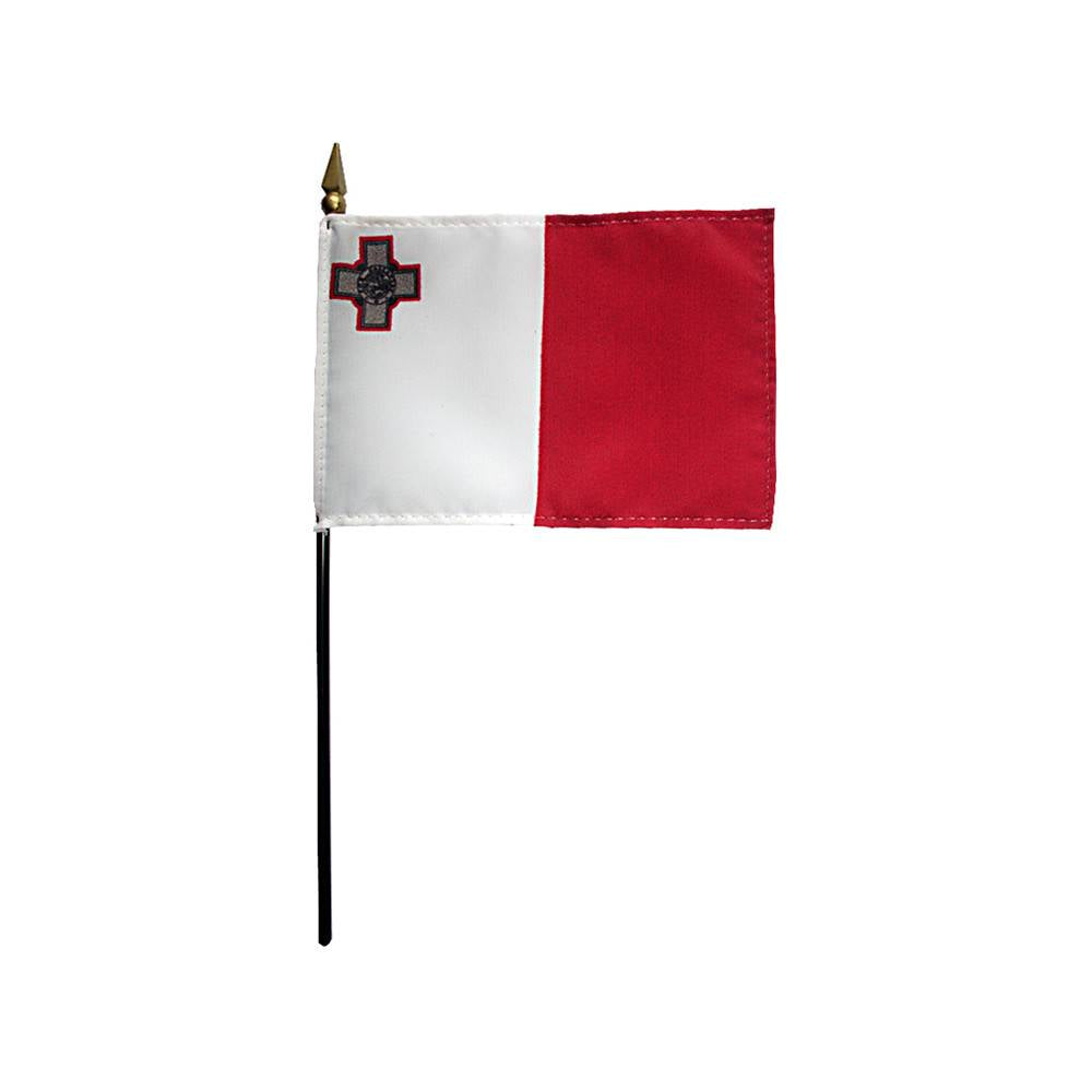 4x6 in. Malta Stick Flag