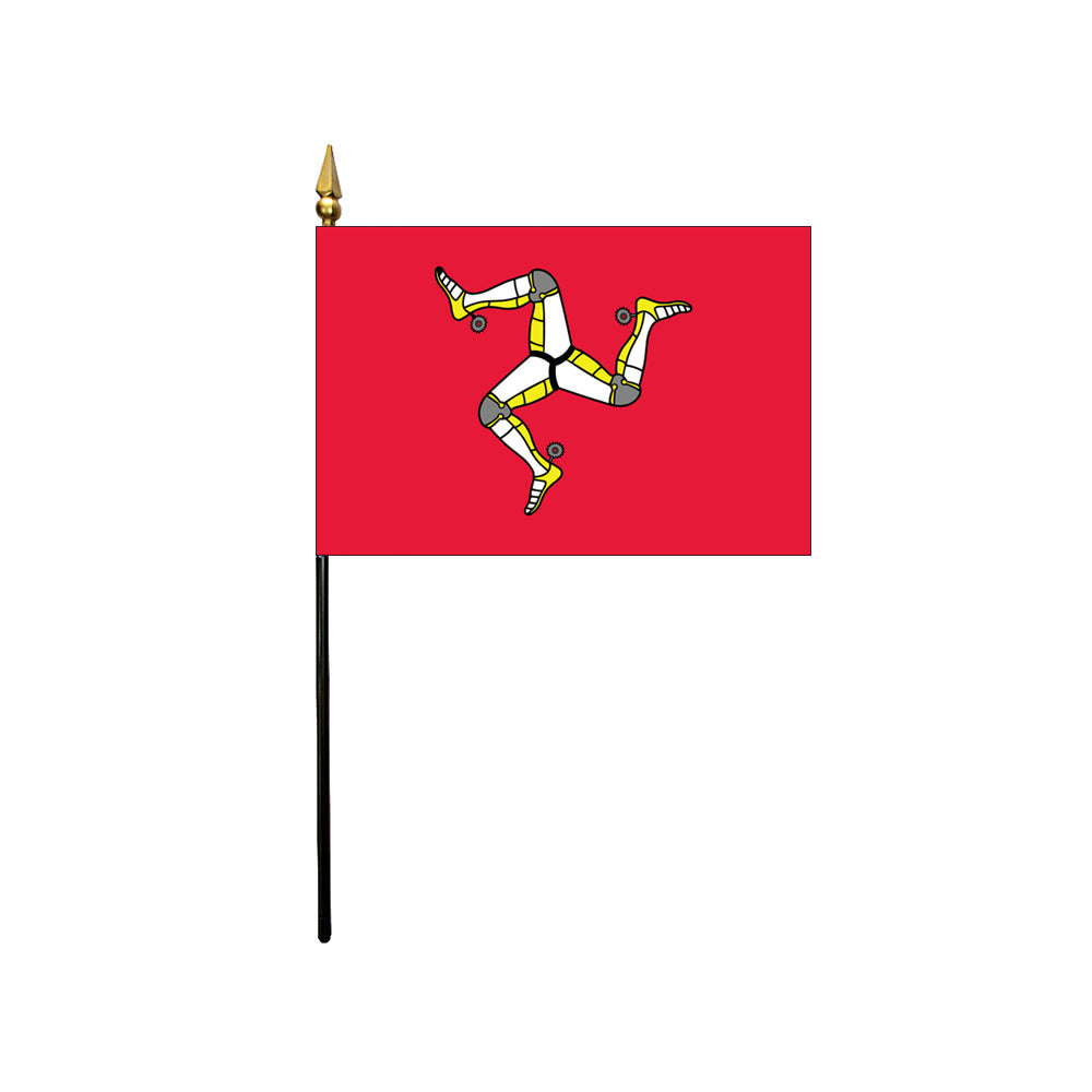 4x6 in. Isle of Man Stick Flag
