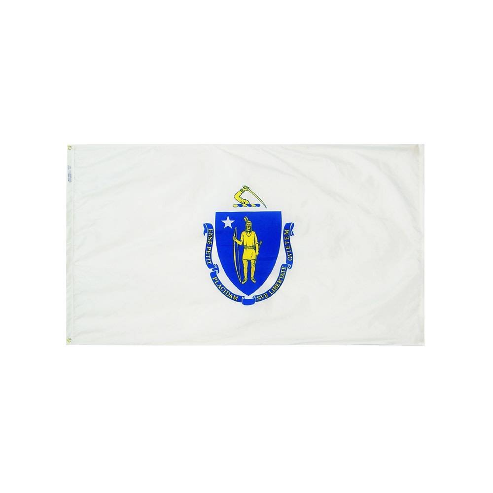 12x18 in. Massachusetts Nautical Flag