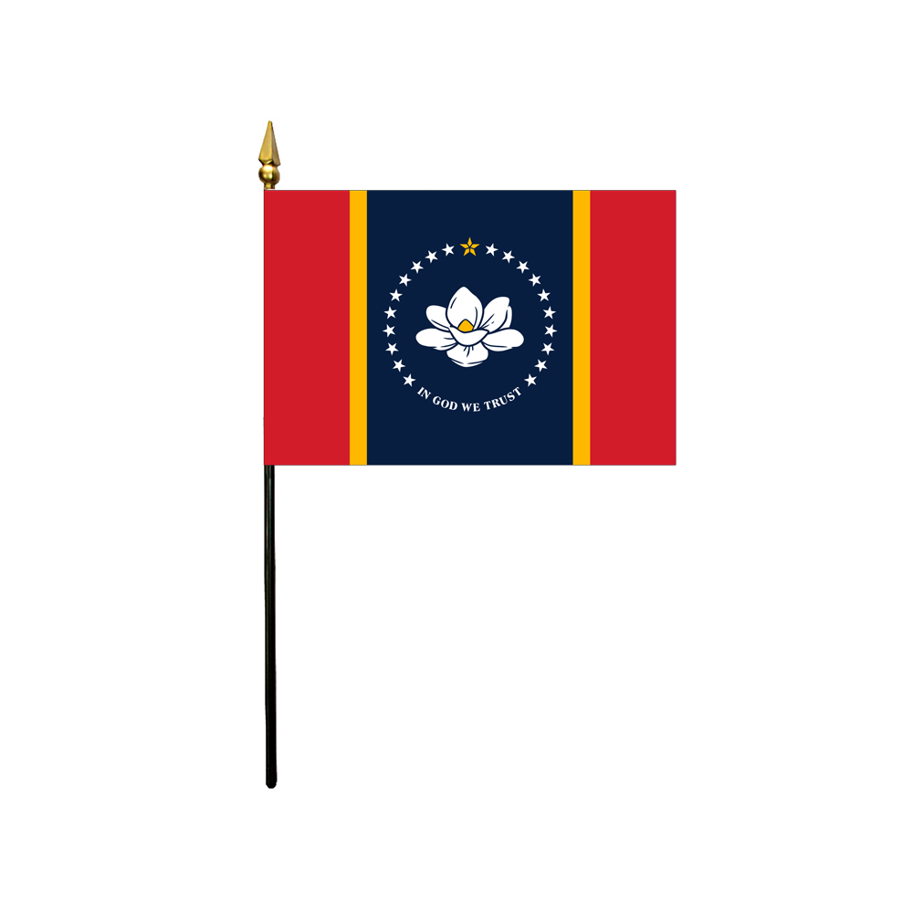 4x6 in. Mississippi Stick Flag