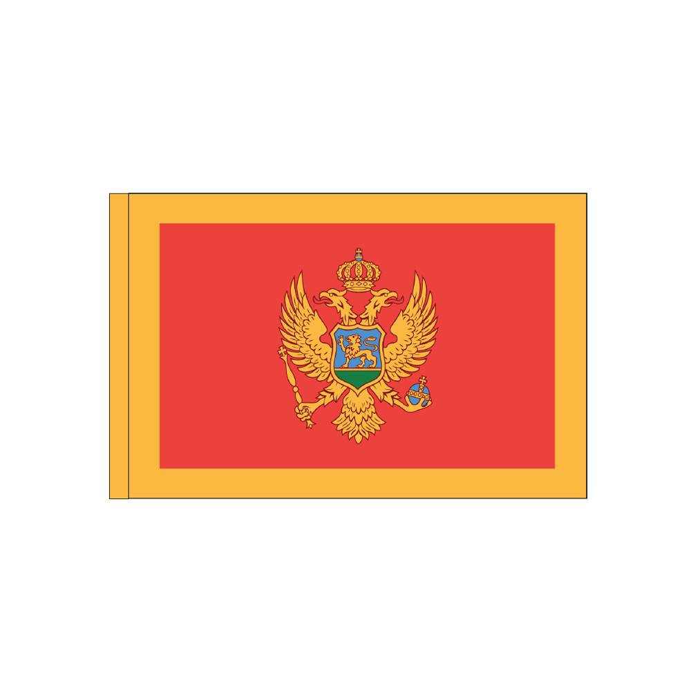 Montenegro Flag with Polesleeve