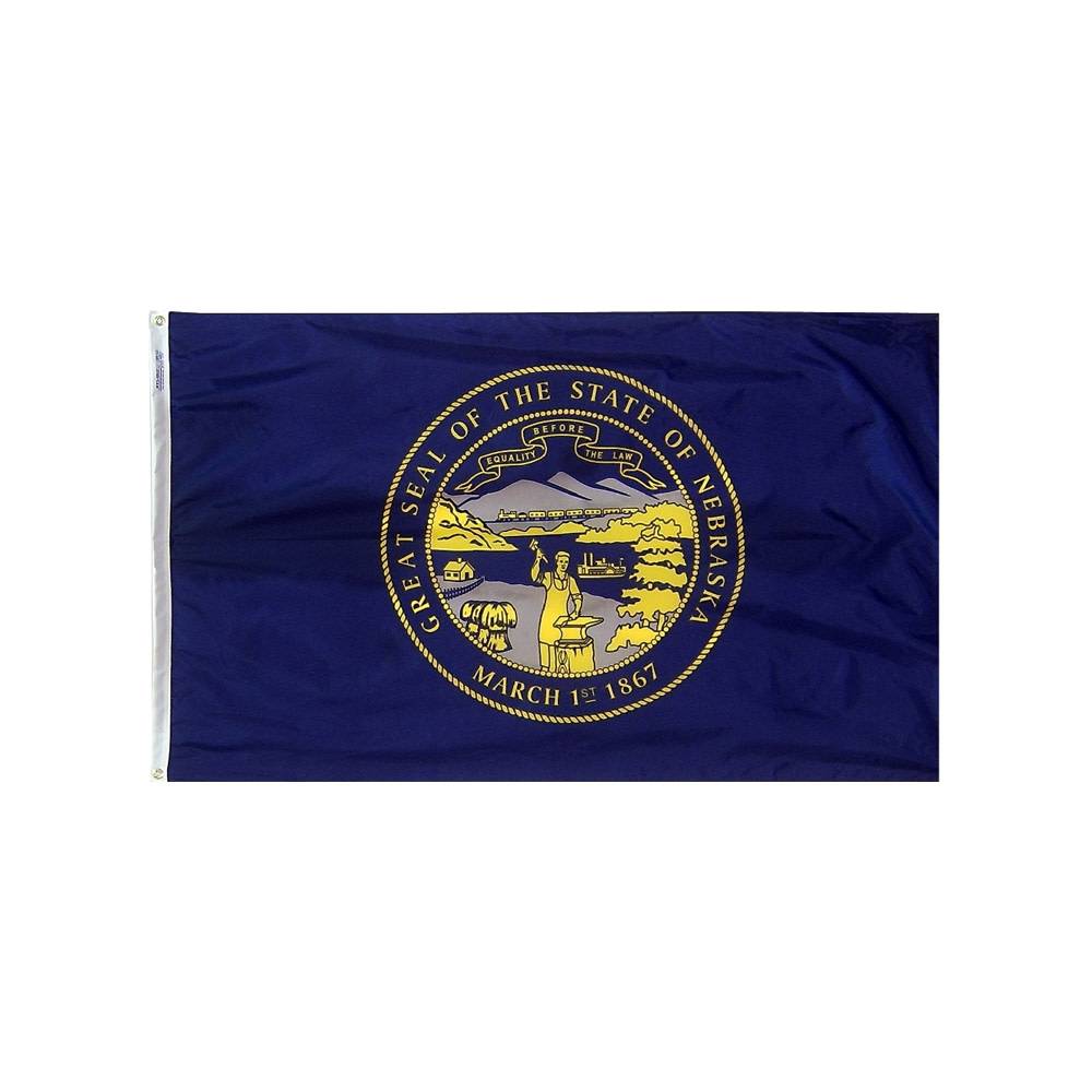 12x18 in. Nebraska Nautical Flag