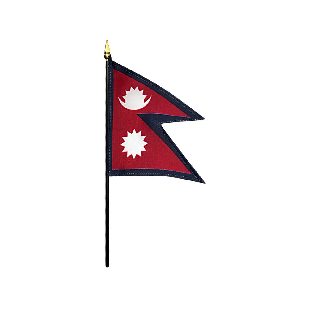4x6 in. Nepal Stick Flag