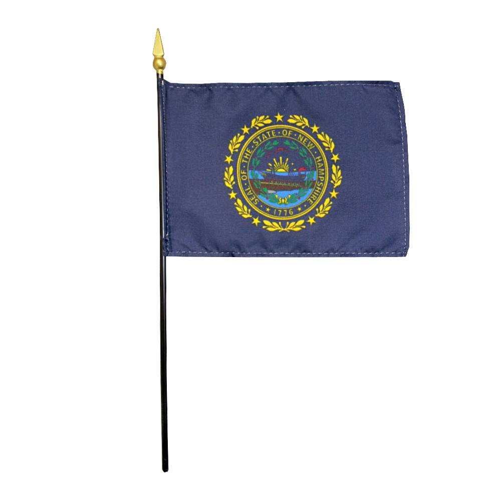 4x6 in. New Hampshire Stick Flag