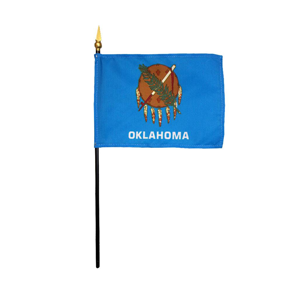 4x6 in. Oklahoma Stick Flag