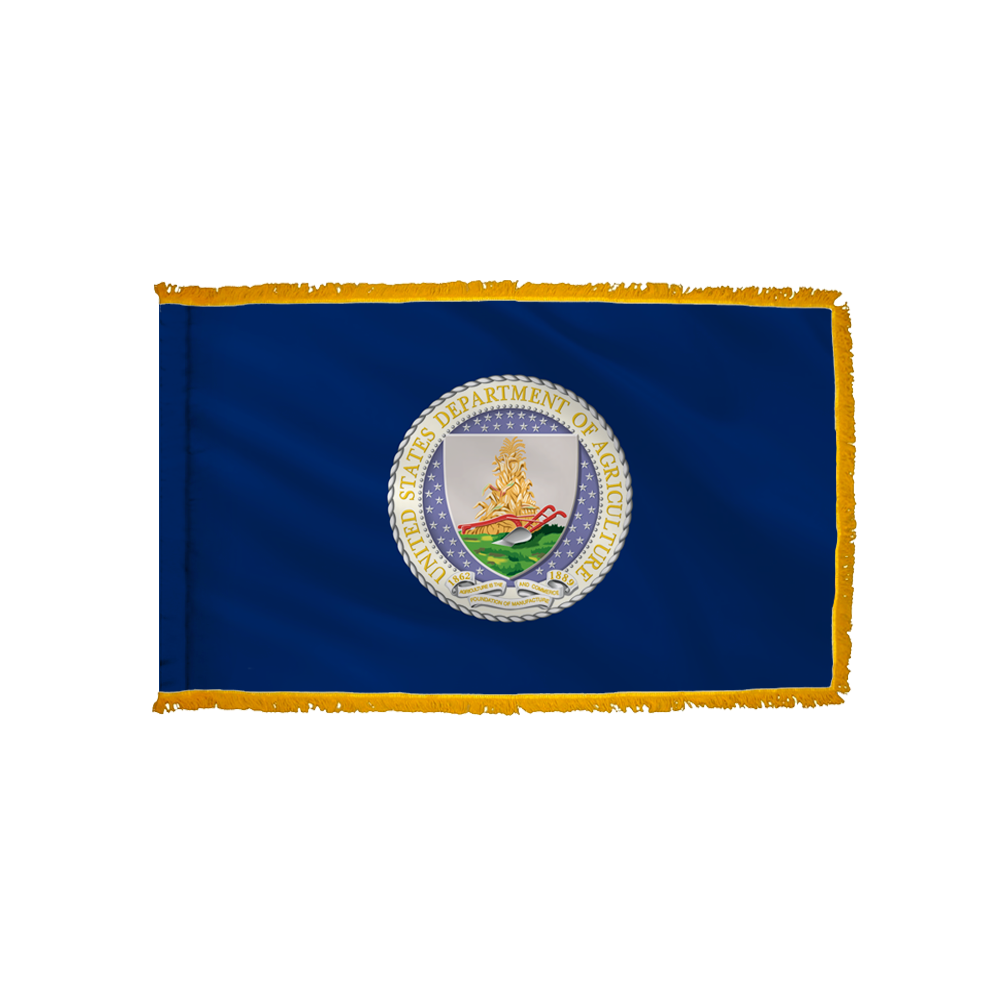 Agriculture Flag - Indoor/Parade with Polesleeve & Fringe