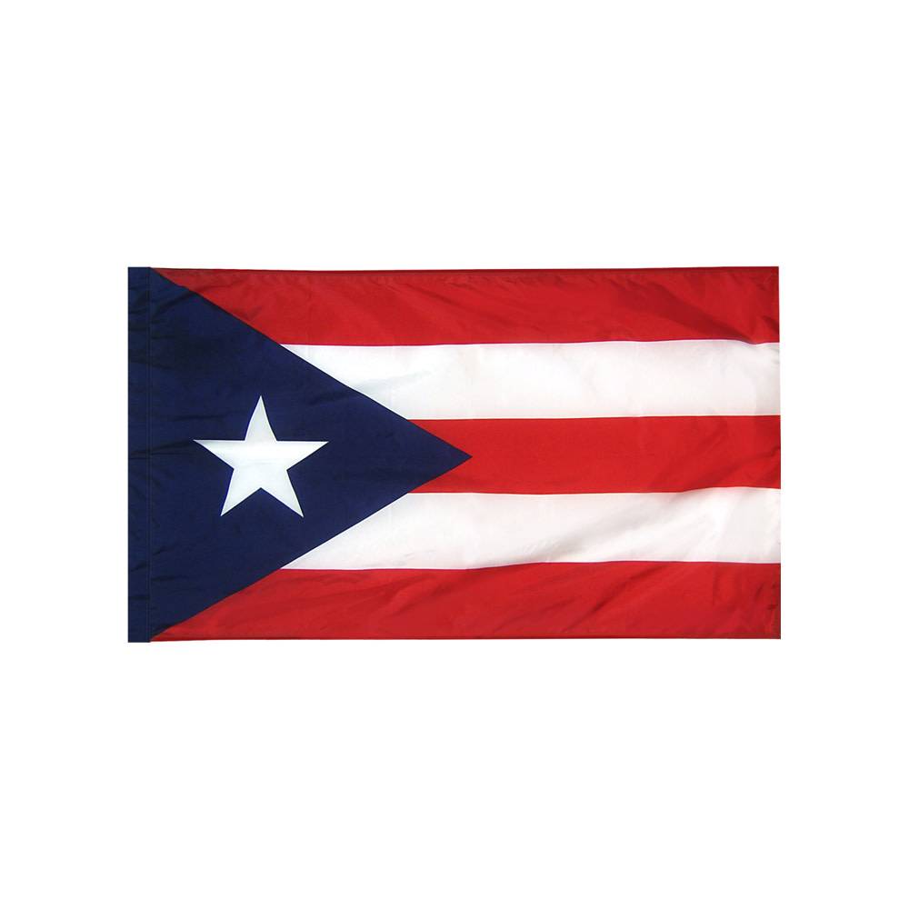 Puerto Rico Flag with Polesleeve