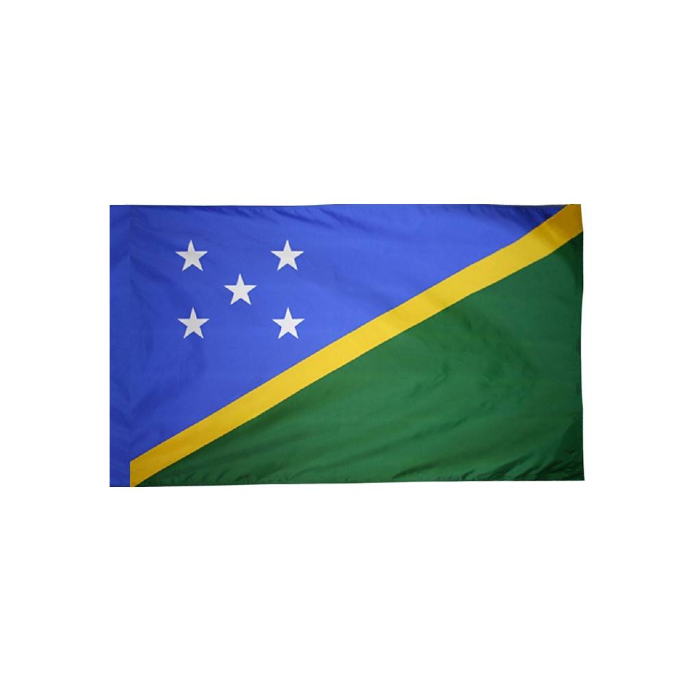 Solomon Islands Flag with Polesleeve