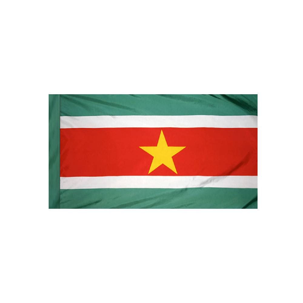 Suriname Flag with Polesleeve