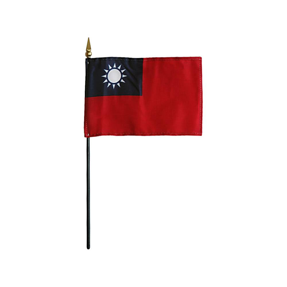 4x6 in. Taiwan Stick Flag