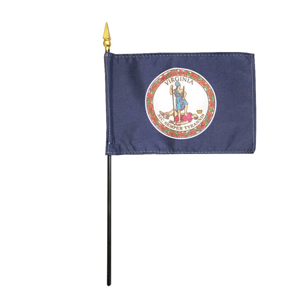4x6 in. Virginia Stick Flag