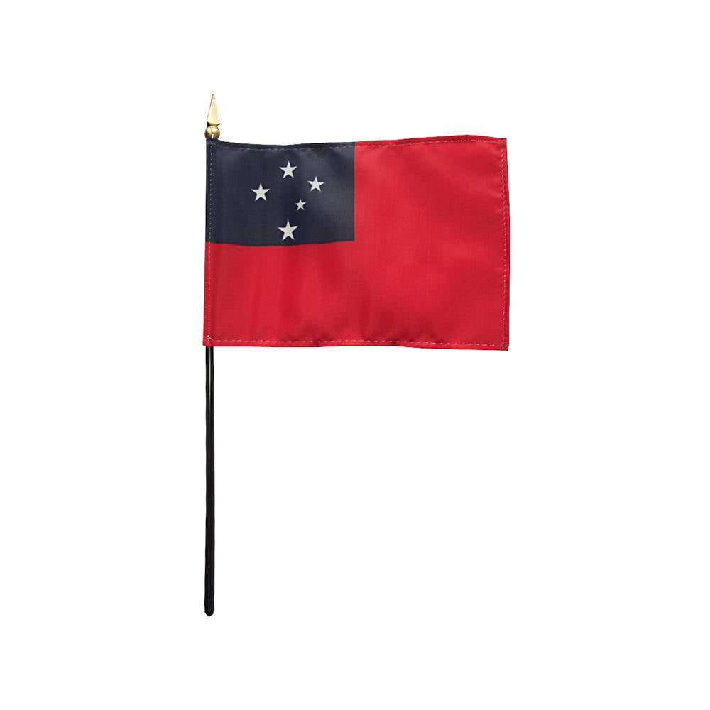 4x6 in. Western Samoa Stick Flag