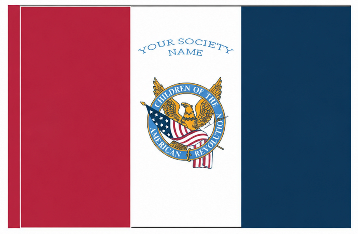 3x4-1/2 ft. Children of the American Revolution Chapter Flag with Polesleeve