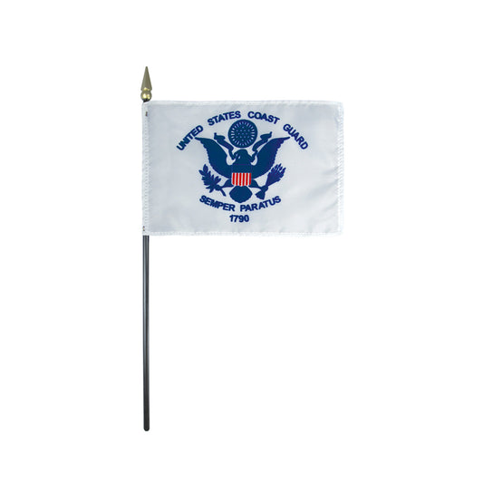 4x6 in. Coast Guard Stick Flag